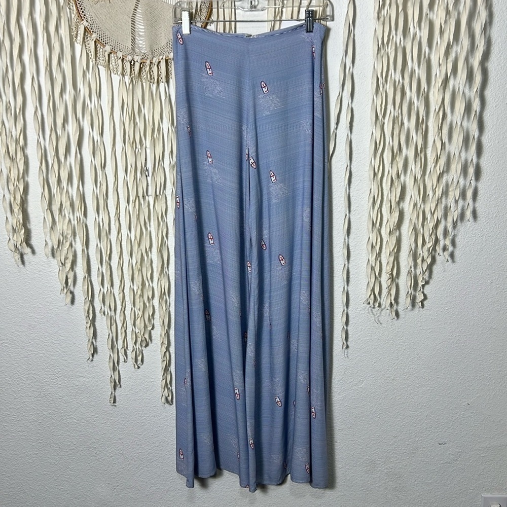 CLC | Cory Lynn Calter Wide Leg Pant Boat Print Size Small
